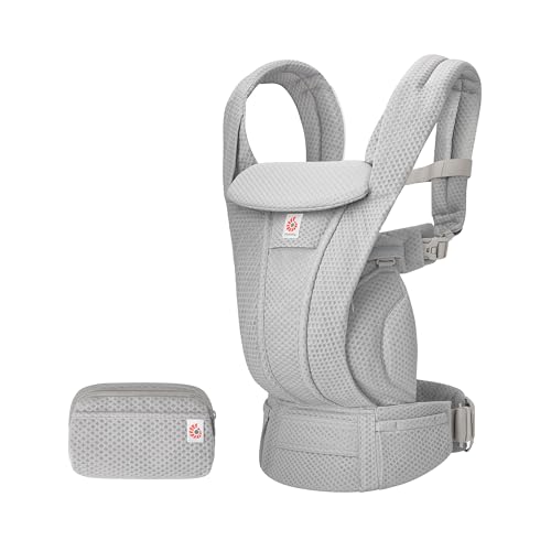 Ergobaby Omni Deluxe Baby Carrier, Lightweight, Breathable Soft Mesh, Enhanced Lumbar Support, Adjustable Waistbelt & Straps, Privacy Hood, 4 Carry Positions, 4 Storage Pockets, 3-20Kgs, 0-4 years