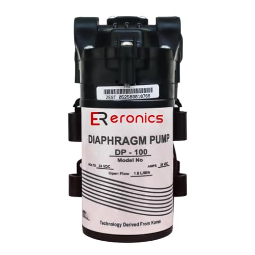 ERONICS DP-100 RO Booster Pump 100 GPD, ro Pump 100 GPD | motor for ro water purifier | Compatible with All Storage Type RO's, Universal Type Motor, 1 Year Warranty (Dp-100 Ro booster pump)