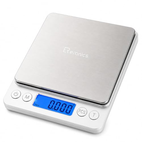 ERONICS Jewellery Scale With Bowl | Weight Scale | Digital Weight Machine | weight machine for gold, Digital food weight Scale 500 Gram for Jewellery Gemstone Diamond, Educational & Industrial Purpose