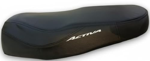 ETRADEZONE Premium Water Resistant Seat Cover for Activa 3G Durable Black Stretchable Scooty Seat Protection Cover Design (Black - 8)