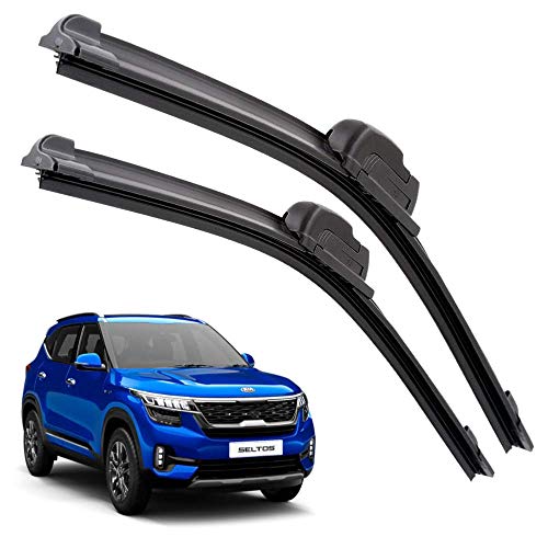 Euro Care Windshield Car Wiper Blades Compatibility With KIA Seltos (Model : 2019-2025) - Set of 2Pc (D-24,P-18)