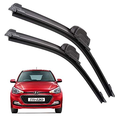 Euro Care Windshield Car Wiper Blades Compatibility With Hyundai Elite i20 (Model : 2015-2020) - Set of 2Pc (D-24,P-16)