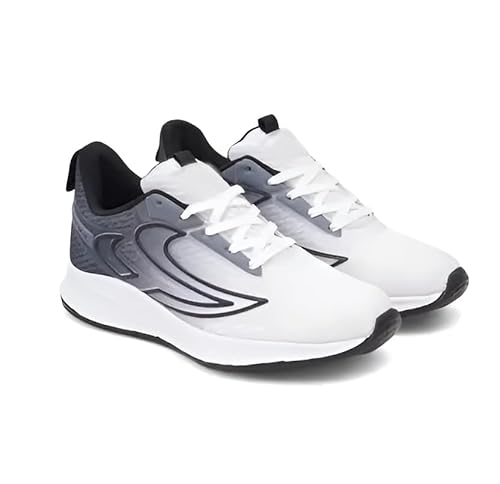 Fabbmate Men Comfortable Sports Shoes, Running,Walking,Gym,Yoga Pack of 1 (White, UK Footwear Size System, Adult, Men, Numeric, Medium, 8)