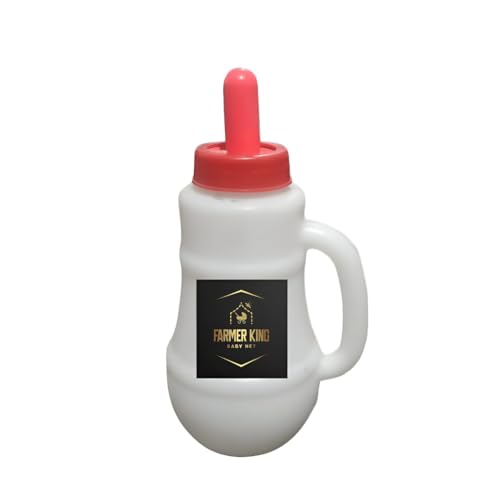 Farmer King Heavy Duty Calf Milk Feeding Bottle with Food Grade Quality Nipple | Milk Feeding Bottle
