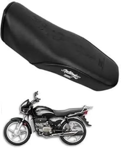 Fenke Universal Bike Seat Cover 65 x 35 cm | PU & 3D Mesh Seat Cushion Cover | Removable Washable Seat Protector for Daily Riding | Dust Resistant & Anti Scratch | Black