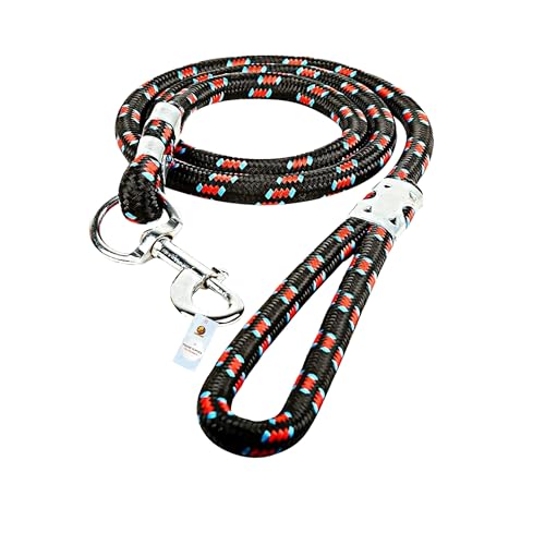 Foodie Puppies Dog Training Walking Rope - Nylon Leash (15mm) for Small to Medium Sized Dogs With Strong Hook - Color May Vary