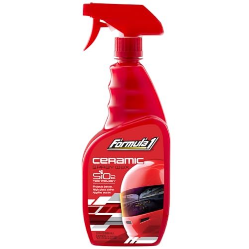 Formula 1 Ceramic Spray Car Wax, Ultimate Glossy Shine and Protection for All Car Surfaces, Long-Lasting Ceramic Finish, Quick & Easy Application 680ml