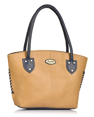 Fostelo Women's Squirrel Satchel Tote Handbag for Women | Ladies Purse | Stylish Shoulder Bag | Gift For Women | Beige