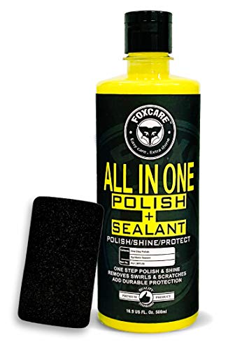 Foxcare All in One Polish + Sealant 500ml | Car & Bike Scratch Remover Polish | Dashboard, Plastic & Fibre Restorer | High Gloss Shine & Paint Protection Coating