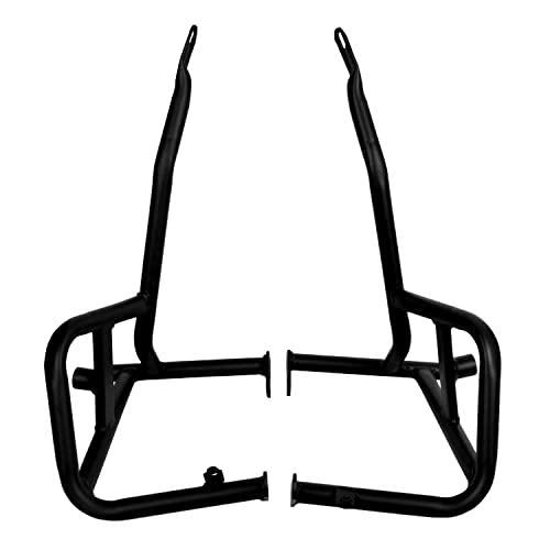 Generic Heavy Metal Black Quality Crash Guard Compatible For Honda Hness CB350 Model With 2 Slider