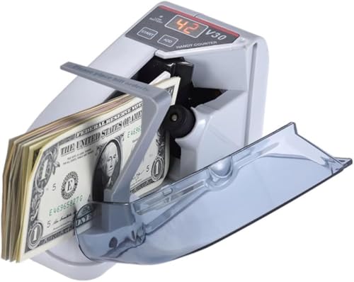 GOBBLER Portable Mini Note Counting Machine for Home, Office, Business | Indian Currency/Cash Counting Machine with LED Display | UV/WM Function |Auto-shutoff | White