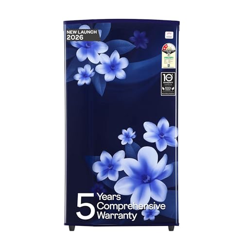 Godrej 180 L 2 Star| 5 Years Comprehensive Warranty | Toughened Glass Shelves | Single Door Refrigerator (2026 Model, RD EDGE 205BN THF PP BL, Pep Blue)