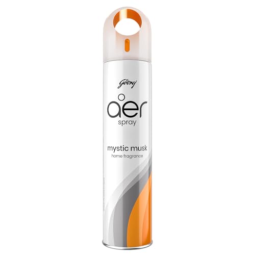 Godrej aer Spray | Room Freshener for Home & Office - Mystic Musk (180 ml) | Long-Lasting Fragrance