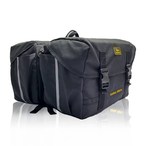 GR GOLDEN RIDERS | Mini Basic V2 | Double Side 48 L Motorcycle Saddle Bag for Bike | Polyester | Tatron