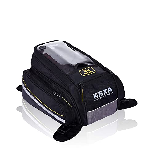 GR GOLDEN RIDERS | Zeta V2 | 13ltr Universal Fit Magnetic Tank Bag for All Motorcycles with Rain Cover