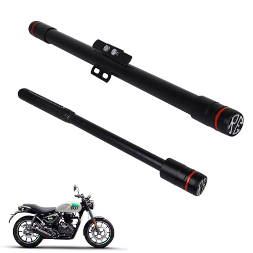 Grandbiker® Baseball Leg Guard Dual Rod for Reborn Classic Hunter Meteor 350 Bike and Engine Guard (1)