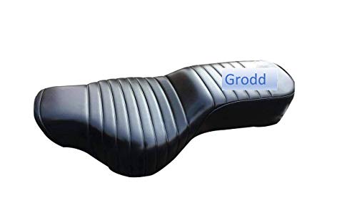 Grodd Full Black Seat Cover stapler fitting seat cover for Royal Enfield Standard 350 BS3 and BS4 Model