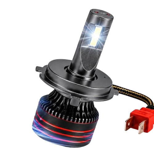 H4 LED Headlight Bulb 150W 15000LM for Motorcycle & Scooter | Super Bright White Light | High-Speed Cooling Fan | Aviation Grade Aluminum Body | Plug & Play Installation | IP67 Waterproof |