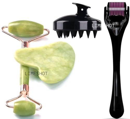 Hair Massager Scalp Massager Shampoo Brush+Hair Regrowth Roller with 540 Titaniu