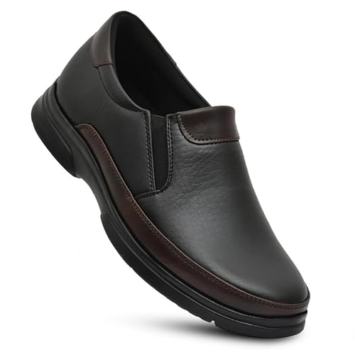 HEALTH FIT Orthopedic & Diabetic Shoes Breathable Soft Sole Ultra-Lightweight Shoes for Men's 1731 BK 6 UK Black