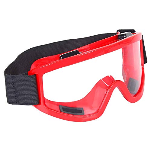Hetzon Sales Motorcycle Goggles for Men and Women – UV400 Protection, Anti-Fog, Scratch-Resistant Lens, Adjustable Strap, Windproof and Dustproof Riding Eyewear for Off-Road & Dirt Bike (Red)