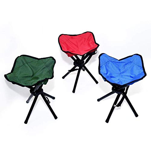 Hetzon Sales Portable Folding Tripod Stool, Outdoor Camping Fishing Chair, Light