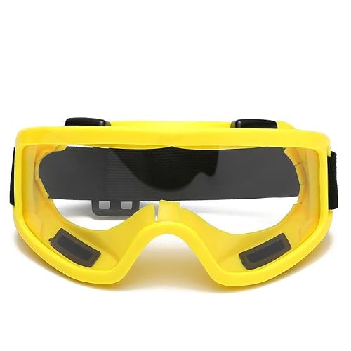 Hetzon Sales Unisex Motorcycle Riding Goggles with UV Protection, Lightweight Bike Glasses with Comfortable Padding for Long Distance Riding (Yellow)