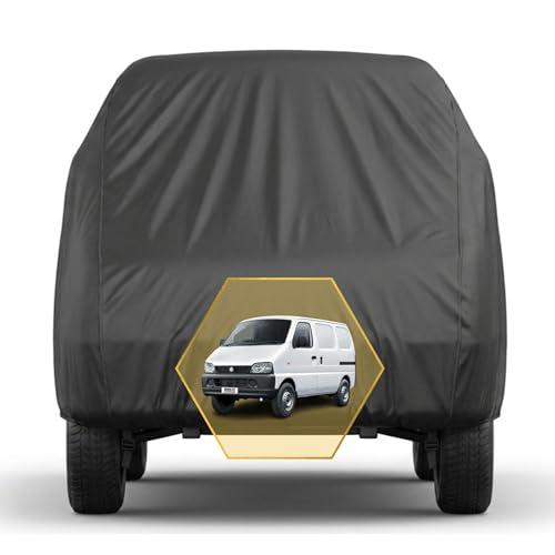 Hexafit Scout Series Car Cover for Maruti Suzuki Eeco (2010–2026), 210D Matty Fabric, Grey, Waterproof, UV Protection, Custom Snug Fit, Van Body (Scout, Eeco)