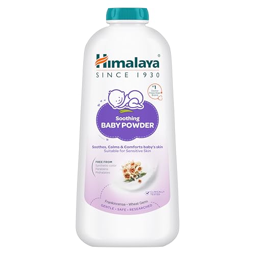 Himalaya Soothing Baby Powder 400gm | No.1 Doctor-Prescribed Brand | Formulated for sensitive skin | Soothes, calms and comforts baby's skin | 99% Natural Origin Ingredients | Free from harsh chemicals