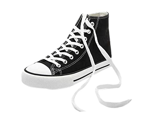 HOCKWOOD Stylish Lightweight Canvas Sneaker Shoes for Men's & Boy's (Black, Numeric_8)