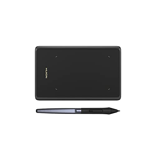 HUION H420X OSU Tablet Graphic Drawing with 8192 Levels Pressure Battery-Free Stylus, 4.17x2.6 inch/10.59 x6.60 cm Tablet Compatible with Window/Mac/Linux/Android for Online Teaching Black