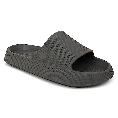 Hygear Men's Xpress Rust Grey Slippers_11 UK (HG-GE-1004)