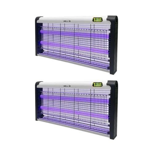 iBELL M23IK Insect Killer Machine Pack of 2 | 6 W LED Fly Catcher & Mosquito Trap for Home, Office & Restaurant | Chemical-Free Electric Insect Catcher (Silver)