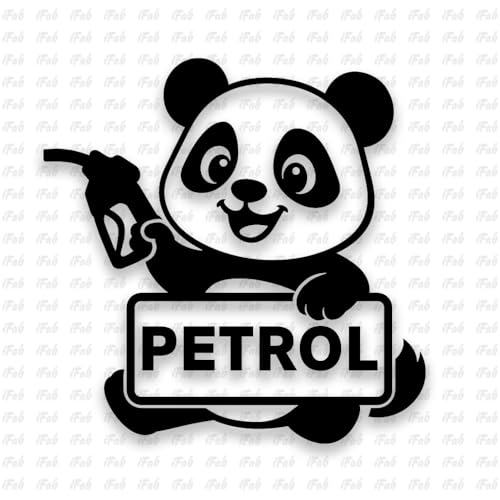iFab Petrol Sticker for Car – Petrol Sticker for All Model Cars, Waterproof, Stylish car Sticker, Size 11.5x11.5 cm (Pack of 1) (Black)