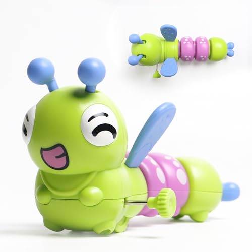 Innovitoy Dancing Caterpillar Wind-Up Toy – Educational Crawling Toy for Toddlers & Babies | Motor Skill & Color Development | Pack of 1