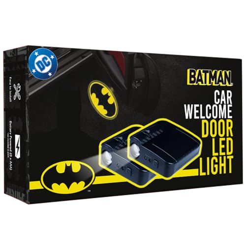 Involve DC Batman 1989 Logo Projector LED Car Door Light -Set of 2 Pcs - Wireless Welcome Light with Shadow Ghost Logo | OFFICIAL Licensed DC MERCHANDISE from Warner Bros| Car accessories 2025