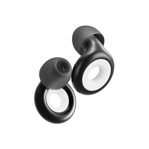 Jazelora Noise Cancelling Ear Plugs – Soft Silicone Reusable Earplugs with 6 Replacement Tips for Sleeping, Travel & Study