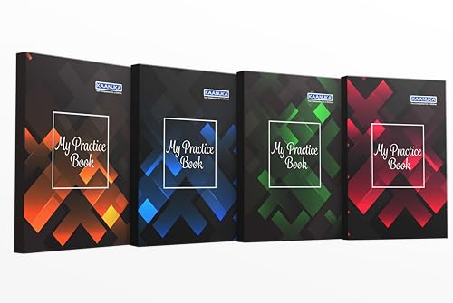 KAANUKA Unruled Long Practice Book Regular Semi Rough Notebook (275 mm X 190 mm)(384 Pages)(Sets Of 4)(Pack Of 1)