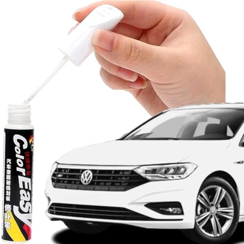 KASHTKAPI Car Scratch Remover Touch Up Paint Pen Automotive Car Paint Pen 2 In 1 Car Paint Scratch Repair for Deep Scratches Special-Purpose Car Paint (WWHITE-2)