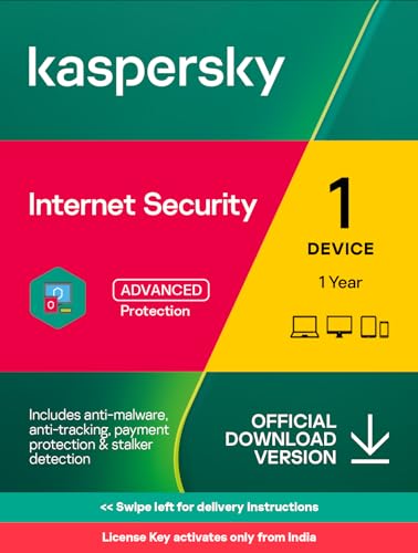 Kaspersky | Internet Security | 1 Device | 1 Year | Win Assured Gift With Every Purchase (Valid Till 30Th Nov 2023) | Email Delivery In 1 Hour