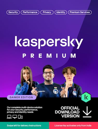 Kaspersky Premium Security | Gaming | 1 Device | 1 Year | Email Delivery in 1 Hour