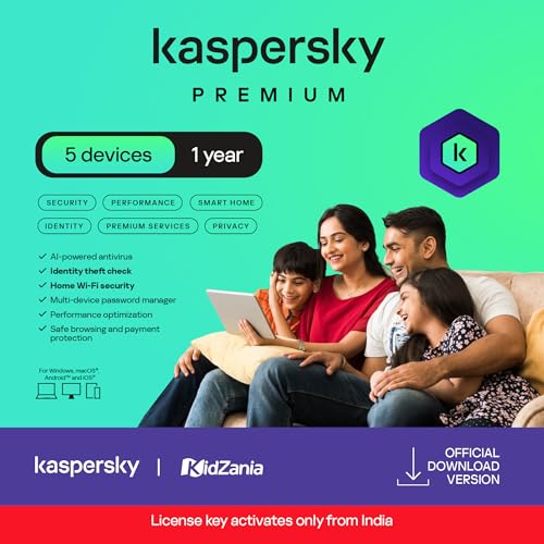 Kaspersky | Premium - Total Security (Ultimate Security) | 5 Devices | 1 Year | Email Delivery in 1 Hour