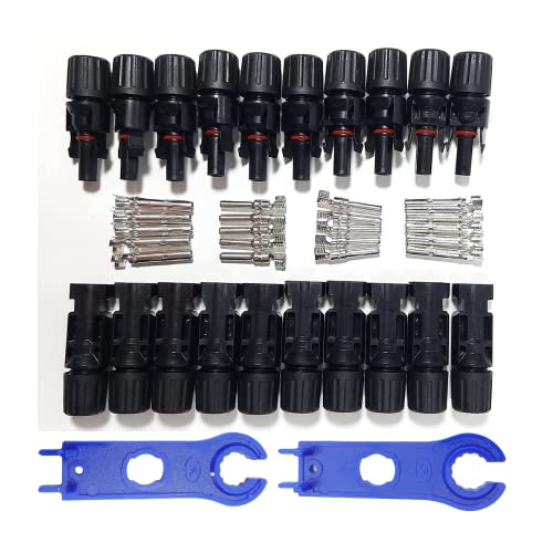 Kenbrook Solar MC-4 Wire Connector with Spanner for Solar Panels (10 Set + Spanner)