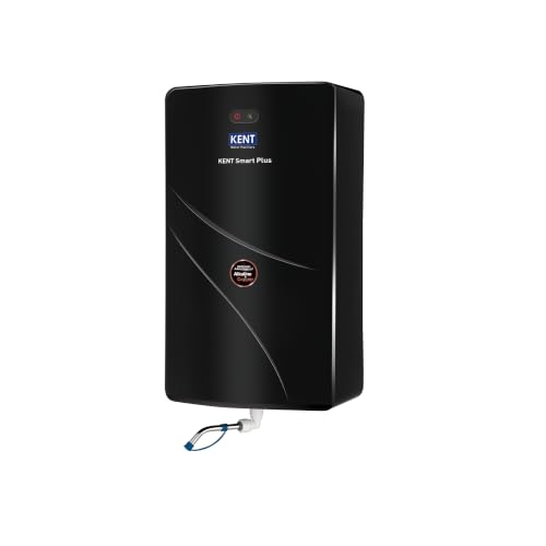 KENT Smart Plus UV Water Purifier | UV+UF+Alkaline+Copper Water Purification | With Benefits of Alkaline & Copper | Fully Automatic Operation | UV Fail Alarm | Wall Mountable | 60 L/hr Output | Black