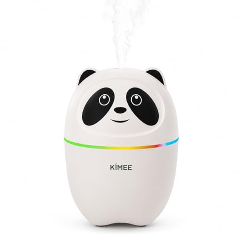 KIMEE (Pack of 10) Pure Aroma Cute Panda Scent Oil Diffuser Humidifier with Colorful LED Light & Aroma Diffuser for Bedroom, Office & Car | Quiet Mist Aromatherapy Humidifier (Pack of 10)