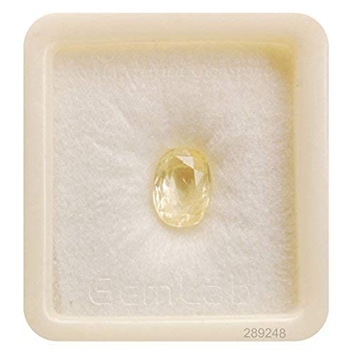 Kirti Sales Gems Yellow Sapphire Pukhraj 10.25 Ratti GGTL Certified from Sri Lanka (Ceylon) Natural Original AAA++ Quality Loose Gemstone