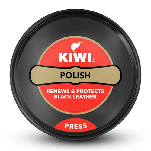 Kiwi Wax Shoe Polish | Renews and Protects Leather | For Black Leather (40 gm)