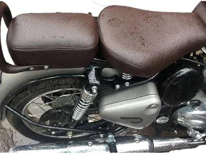 KOHLI BULLET ACCESSORIES Original Type Seat Cover Brown Split Bike Seat Cover Compatible with Classic350/500cc (2012-2020)
