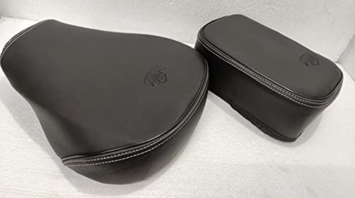 KOHLI BULLET ACCESSORIES Seat Cover Black Front & Rear Compatible with Classic350/500cc (2012-2020)