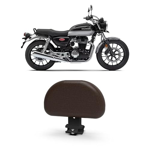 KONNEN Backrest Compatible with Honda H’ness CB350 (Brown) (Pack of 1)